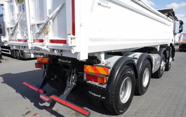 IVECO TRAKKER / 8x4 / WYWROTKA / HYDROBURTA / BORDMATIC / EURO 6 / MEILLER KIPPER 