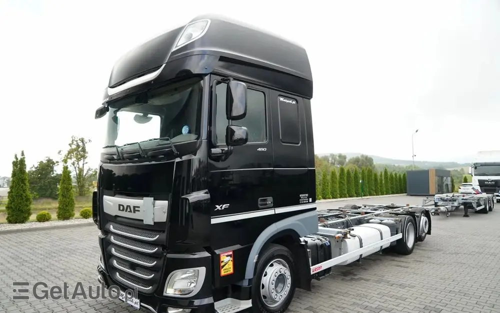 DAF XF 480 / BDF / 6X2 / SSC / KLIMATYZACJA POSTOJOWA / OŚ PODNOSZONA / PO KONTRAKCIE SERWISOWYM 