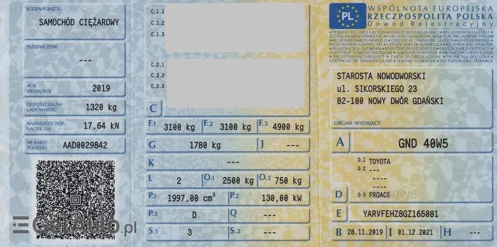 TOYOTA PROACE  L2H1 2.0 177 KM  // SALON PL // 1 WŁ // BEZWYPADKOWY // FV 23% // SERWIS ASO // Mocno Doposażony // 