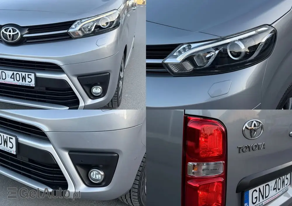 TOYOTA PROACE  L2H1 2.0 177 KM  // SALON PL // 1 WŁ // BEZWYPADKOWY // FV 23% // SERWIS ASO // Mocno Doposażony // 