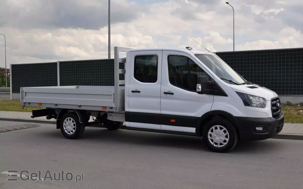 FORD TRANSIT L3 7 OSOBOWY FABRYCZNIE NOWY !!! DOSTĘPNY OD RĘKI !!! DOKA DUBEL KABINA PODWÓJNA KABINA + SKRZYNIA HAK 