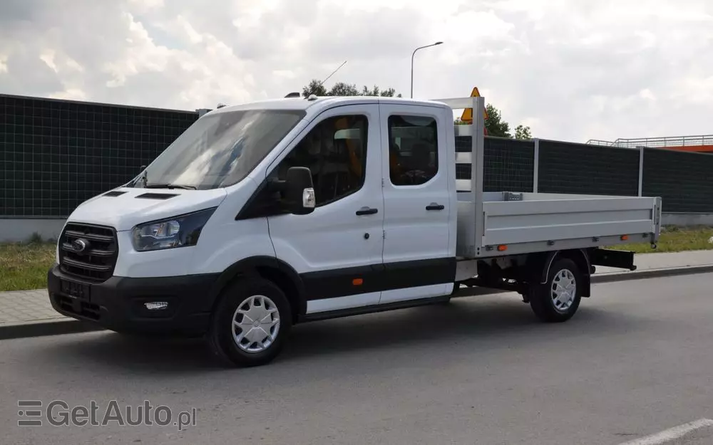 FORD TRANSIT L3 7 OSOBOWY FABRYCZNIE NOWY !!! DOSTĘPNY OD RĘKI !!! DOKA DUBEL KABINA PODWÓJNA KABINA + SKRZYNIA HAK 