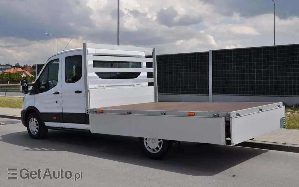 FORD TRANSIT L3 7 OSOBOWY FABRYCZNIE NOWY !!! DOSTĘPNY OD RĘKI !!! DOKA DUBEL KABINA PODWÓJNA KABINA + SKRZYNIA HAK 