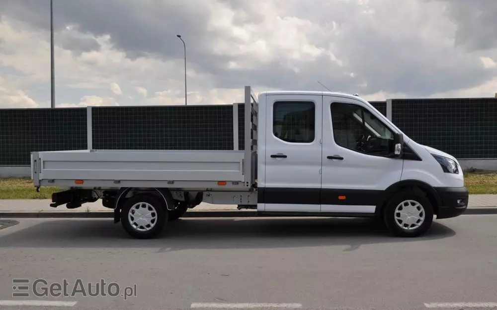 FORD TRANSIT L3 7 OSOBOWY FABRYCZNIE NOWY !!! DOSTĘPNY OD RĘKI !!! DOKA DUBEL KABINA PODWÓJNA KABINA + SKRZYNIA HAK 