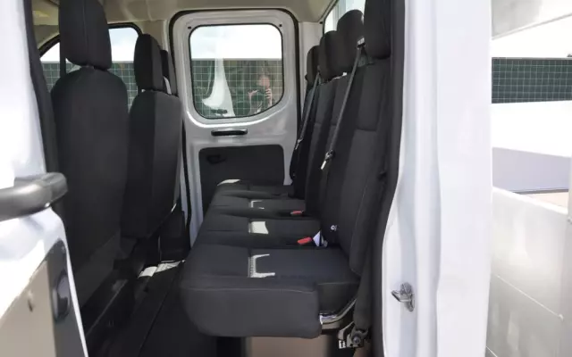 FORD TRANSIT L3 7 OSOBOWY FABRYCZNIE NOWY !!! DOSTĘPNY OD RĘKI !!! DOKA DUBEL KABINA PODWÓJNA KABINA + SKRZYNIA HAK 