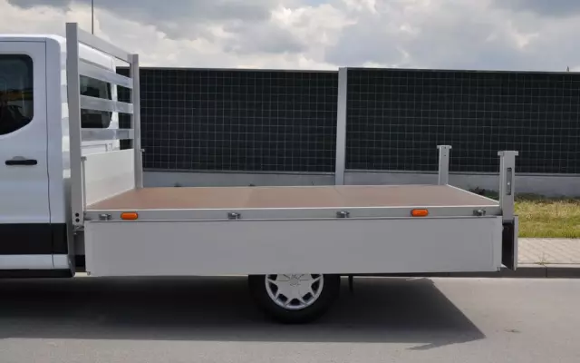 FORD TRANSIT L3 7 OSOBOWY FABRYCZNIE NOWY !!! DOSTĘPNY OD RĘKI !!! DOKA DUBEL KABINA PODWÓJNA KABINA + SKRZYNIA HAK 