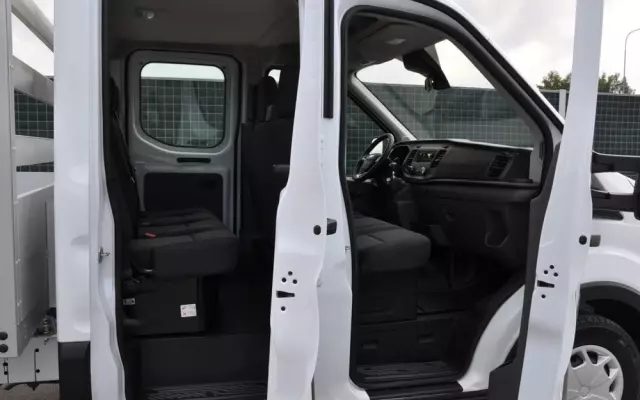 FORD TRANSIT L3 7 OSOBOWY FABRYCZNIE NOWY !!! DOSTĘPNY OD RĘKI !!! DOKA DUBEL KABINA PODWÓJNA KABINA + SKRZYNIA HAK 