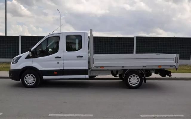 FORD TRANSIT L3 7 OSOBOWY FABRYCZNIE NOWY !!! DOSTĘPNY OD RĘKI !!! DOKA DUBEL KABINA PODWÓJNA KABINA + SKRZYNIA HAK 