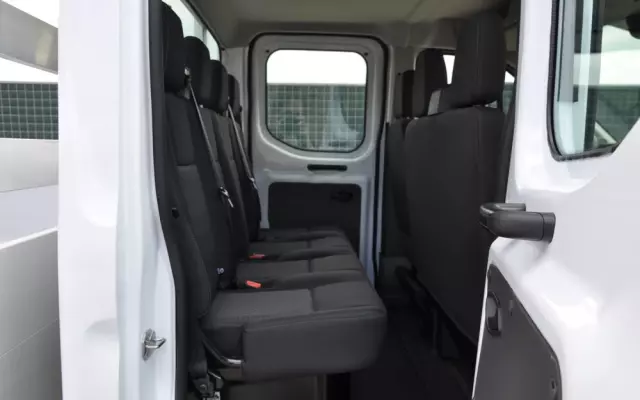 FORD TRANSIT L3 7 OSOBOWY FABRYCZNIE NOWY !!! DOSTĘPNY OD RĘKI !!! DOKA DUBEL KABINA PODWÓJNA KABINA + SKRZYNIA HAK 
