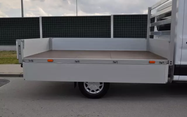 FORD TRANSIT L3 7 OSOBOWY FABRYCZNIE NOWY !!! DOSTĘPNY OD RĘKI !!! DOKA DUBEL KABINA PODWÓJNA KABINA + SKRZYNIA HAK 