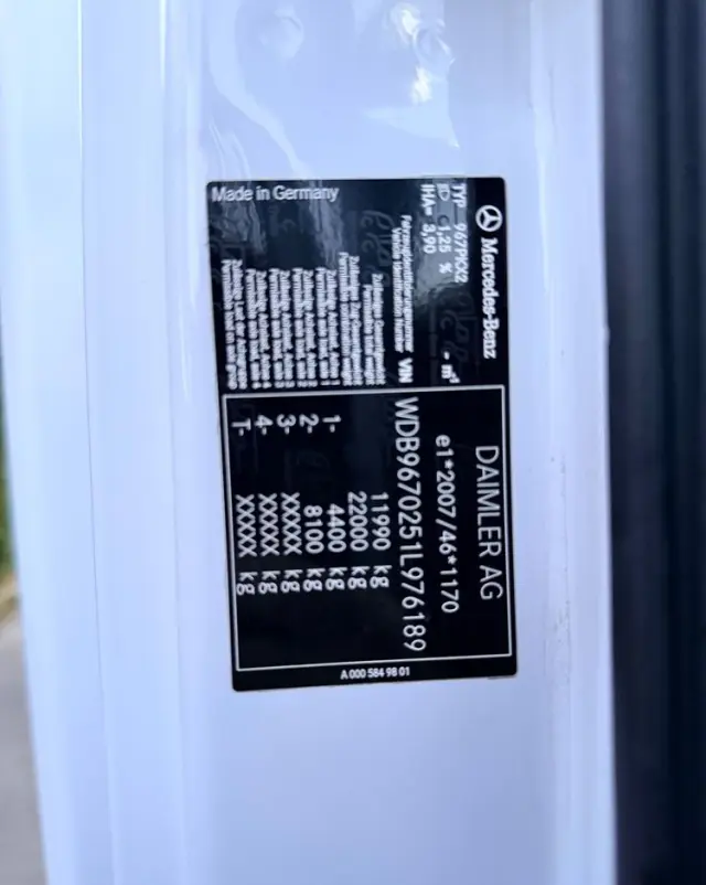 MERCEDES-BENZ ATEGO  /EURO 6 /3 MIEJSCA/KONTENER+WINDA/IZOTERMA/ASO/NISKI PRZEBIEG 62.000km!! 