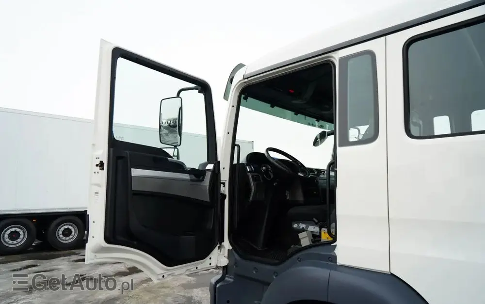 MAN TGM 18.340 / 4X2 / 3 STRONNA WYWROTKA / HYDROBURTA / BRYGADÓWKA 7 MIEJSC / BORDMATIC 