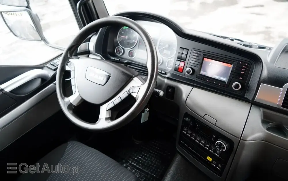 MAN TGM 18.340 / 4X2 / 3 STRONNA WYWROTKA / HYDROBURTA / BRYGADÓWKA 7 MIEJSC / BORDMATIC 