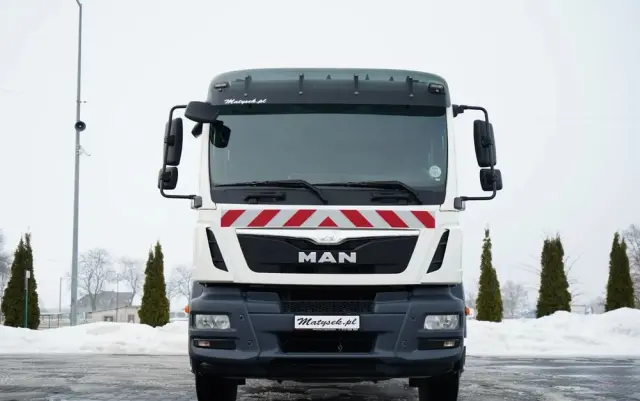 MAN TGM 18.340 / 4X2 / 3 STRONNA WYWROTKA / HYDROBURTA / BRYGADÓWKA 7 MIEJSC / BORDMATIC 
