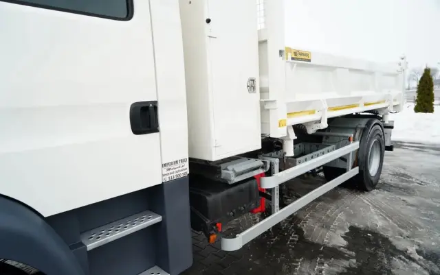 MAN TGM 18.340 / 4X2 / 3 STRONNA WYWROTKA / HYDROBURTA / BRYGADÓWKA 7 MIEJSC / BORDMATIC 