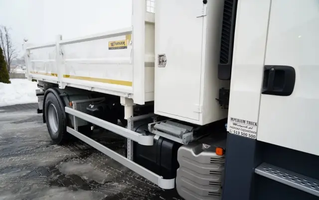 MAN TGM 18.340 / 4X2 / 3 STRONNA WYWROTKA / HYDROBURTA / BRYGADÓWKA 7 MIEJSC / BORDMATIC 