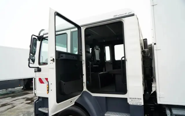 MAN TGM 18.340 / 4X2 / 3 STRONNA WYWROTKA / HYDROBURTA / BRYGADÓWKA 7 MIEJSC / BORDMATIC 