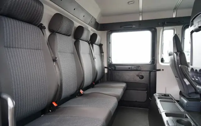 MAN TGM 18.340 / 4X2 / 3 STRONNA WYWROTKA / HYDROBURTA / BRYGADÓWKA 7 MIEJSC / BORDMATIC 