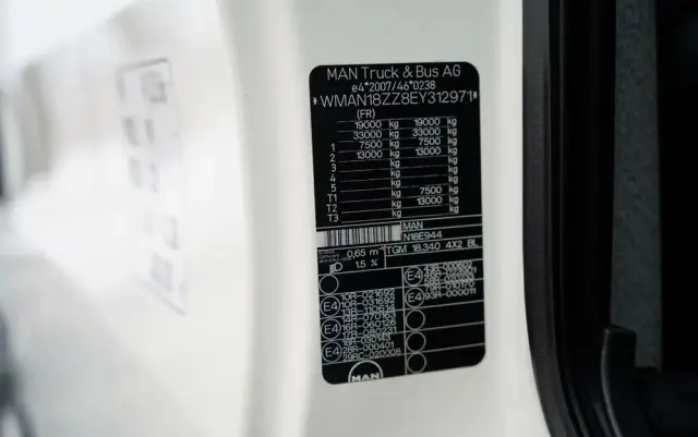 MAN TGM 18.340 / 4X2 / 3 STRONNA WYWROTKA / HYDROBURTA / BRYGADÓWKA 7 MIEJSC / BORDMATIC 