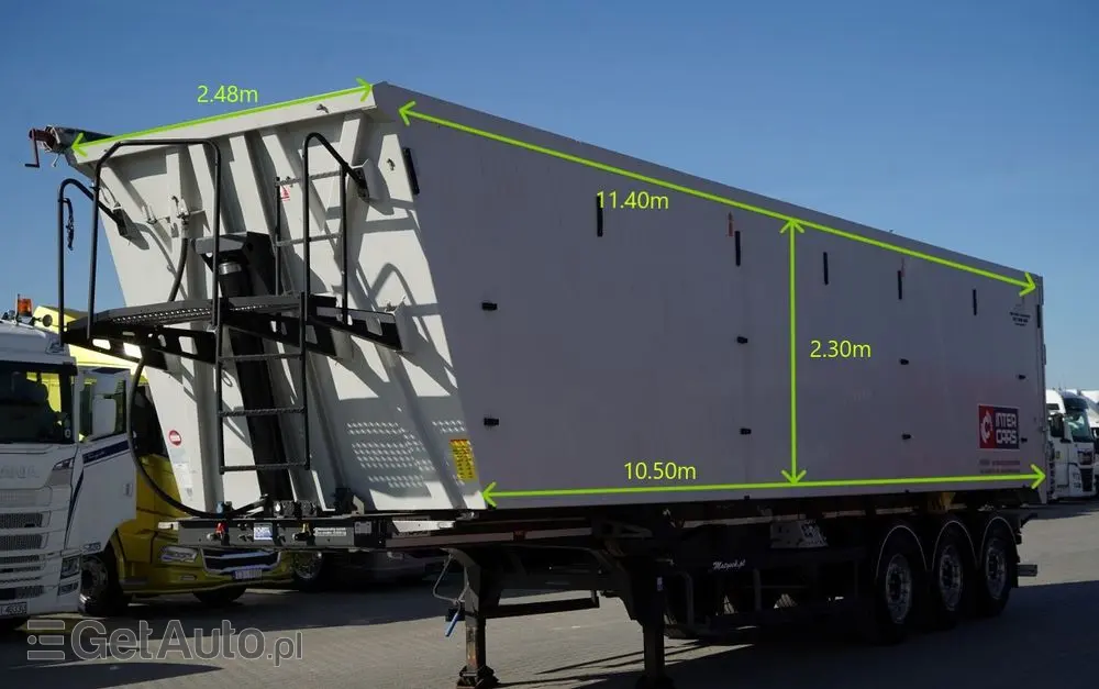 FEBER INTER CARS WYWROTKA 62 M3 / ALUMINIOWA / OŚ PODNOSZONA / 