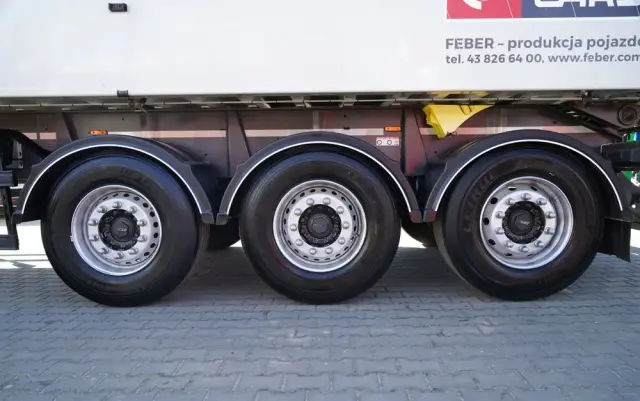 FEBER INTER CARS WYWROTKA 62 M3 / ALUMINIOWA / OŚ PODNOSZONA / 