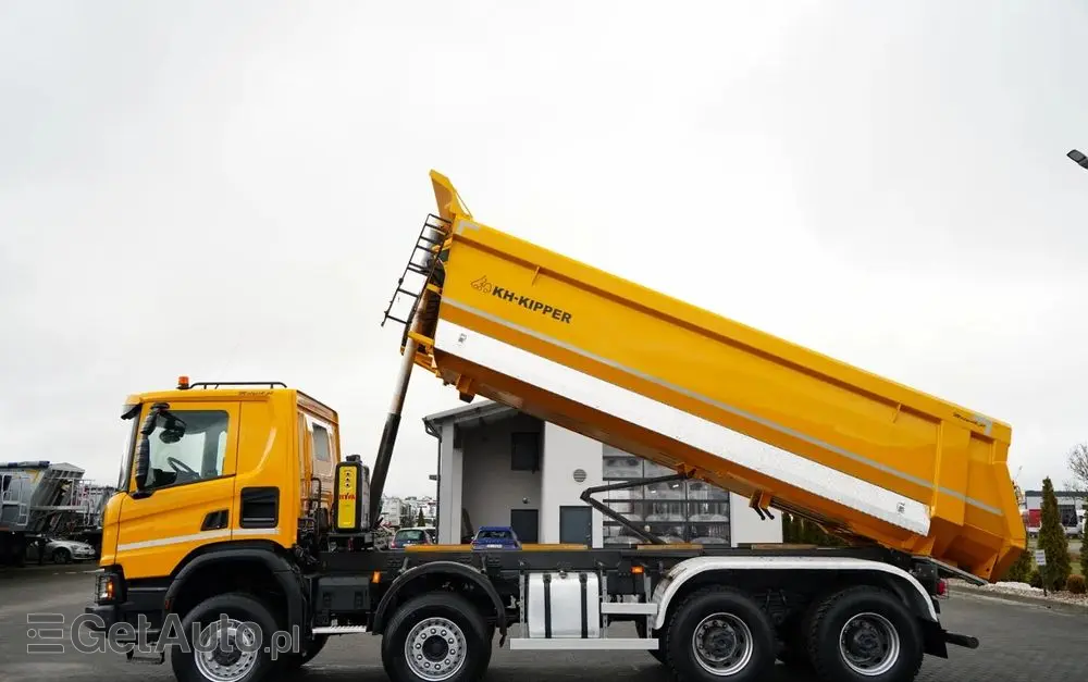 SCANIA P 450 XT  / 8x6 / WYWROTKA TYLNOZSYPOWA / OPTICRUISE / OPONY 100% /  EURO 6 