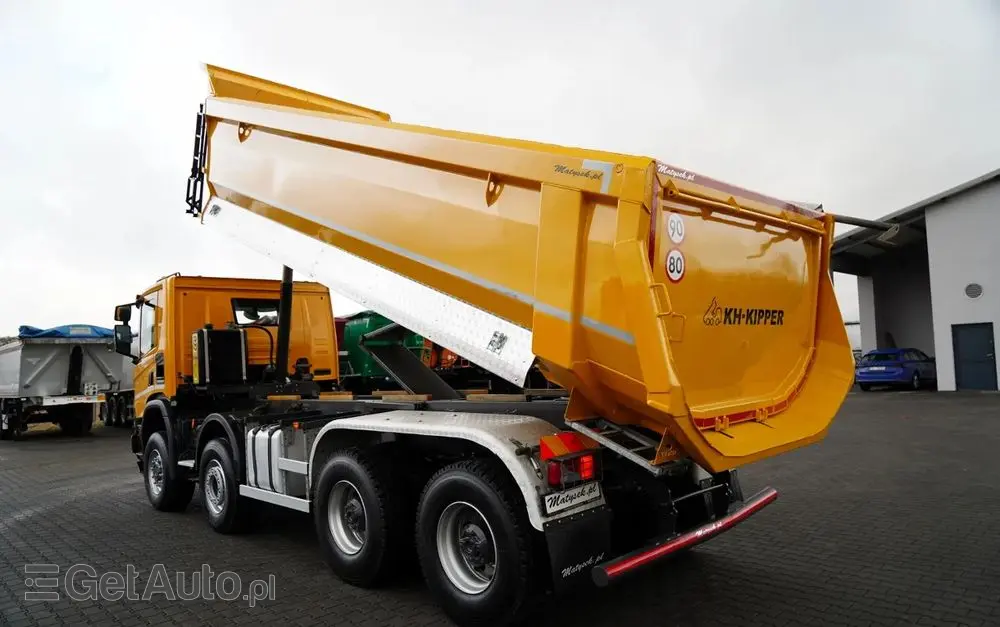 SCANIA P 450 XT  / 8x6 / WYWROTKA TYLNOZSYPOWA / OPTICRUISE / OPONY 100% /  EURO 6 