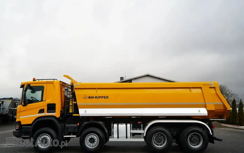 SCANIA P 450 XT  / 8x6 / WYWROTKA TYLNOZSYPOWA / OPTICRUISE / OPONY 100% /  EURO 6 