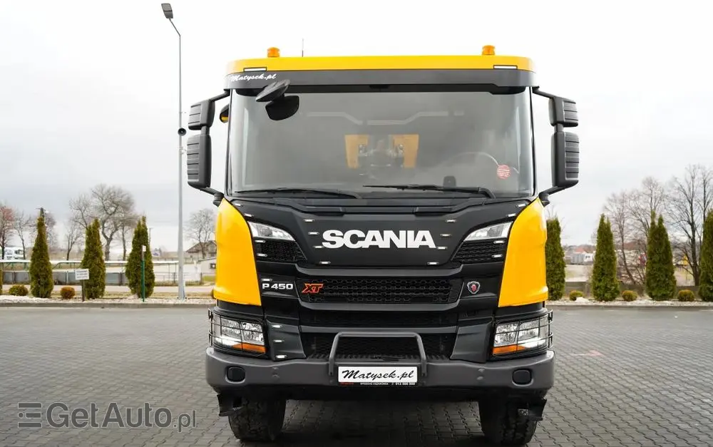SCANIA P 450 XT  / 8x6 / WYWROTKA TYLNOZSYPOWA / OPTICRUISE / OPONY 100% /  EURO 6 