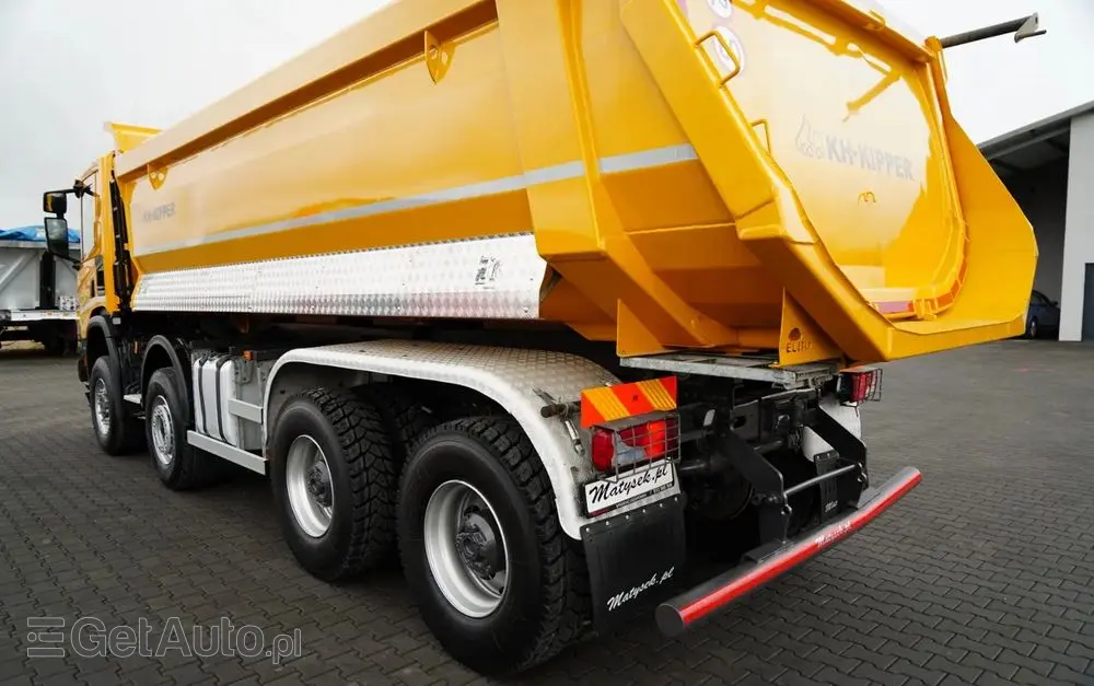 SCANIA P 450 XT  / 8x6 / WYWROTKA TYLNOZSYPOWA / OPTICRUISE / OPONY 100% /  EURO 6 