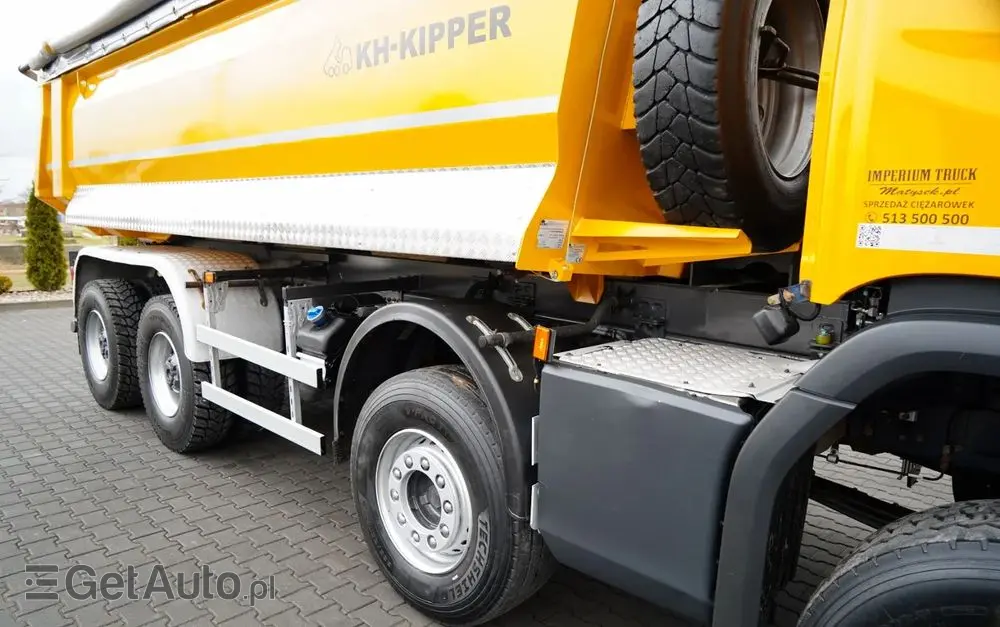 SCANIA P 450 XT  / 8x6 / WYWROTKA TYLNOZSYPOWA / OPTICRUISE / OPONY 100% /  EURO 6 