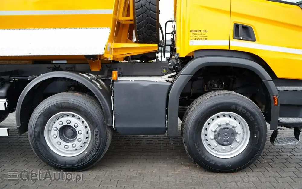 SCANIA P 450 XT  / 8x6 / WYWROTKA TYLNOZSYPOWA / OPTICRUISE / OPONY 100% /  EURO 6 