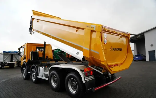 SCANIA P 450 XT  / 8x6 / WYWROTKA TYLNOZSYPOWA / OPTICRUISE / OPONY 100% /  EURO 6 