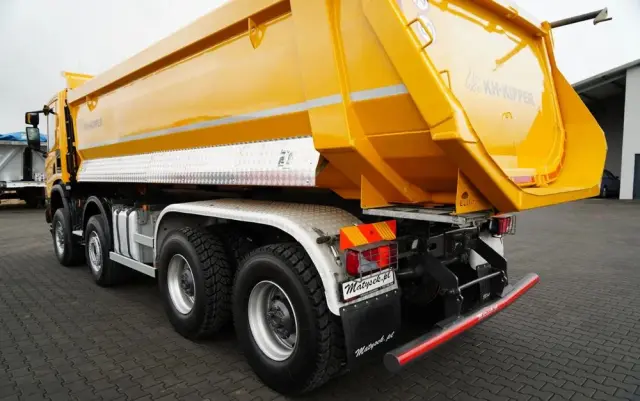 SCANIA P 450 XT  / 8x6 / WYWROTKA TYLNOZSYPOWA / OPTICRUISE / OPONY 100% /  EURO 6 