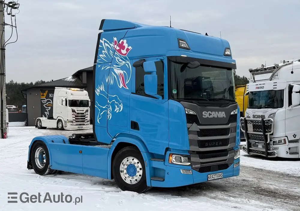 SCANIA R450 na kontrakcie serwisowym Scania z Niemiec idealny stan KrazTrans 
