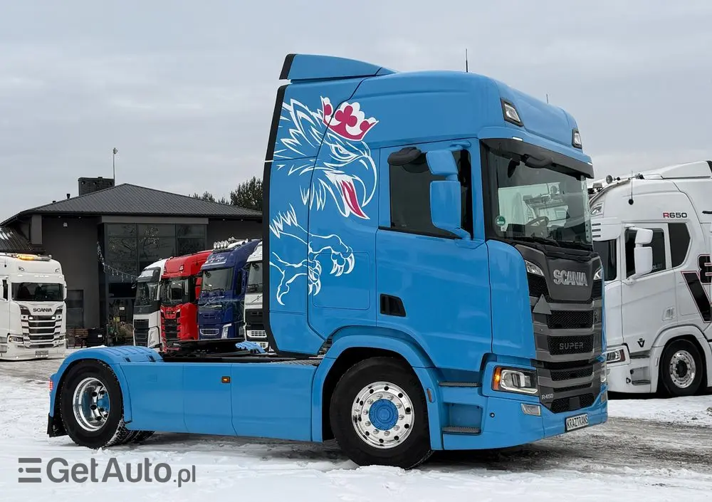 SCANIA R450 na kontrakcie serwisowym Scania z Niemiec idealny stan KrazTrans 