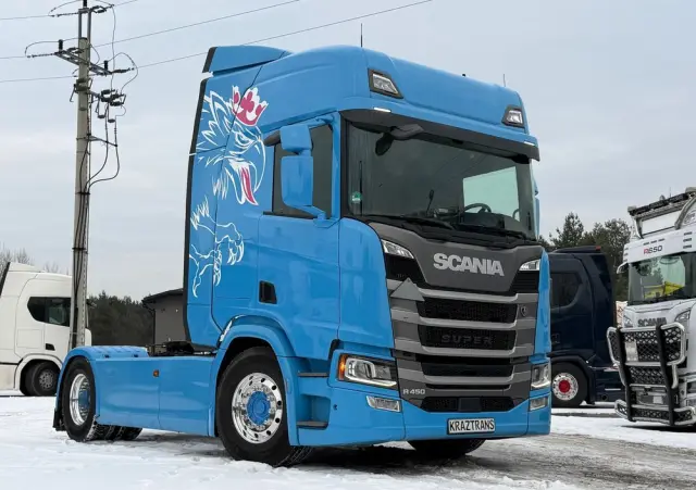 SCANIA R450 na kontrakcie serwisowym Scania z Niemiec idealny stan KrazTrans 