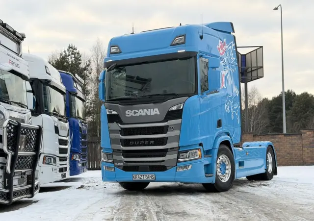 SCANIA R450 na kontrakcie serwisowym Scania z Niemiec idealny stan KrazTrans 