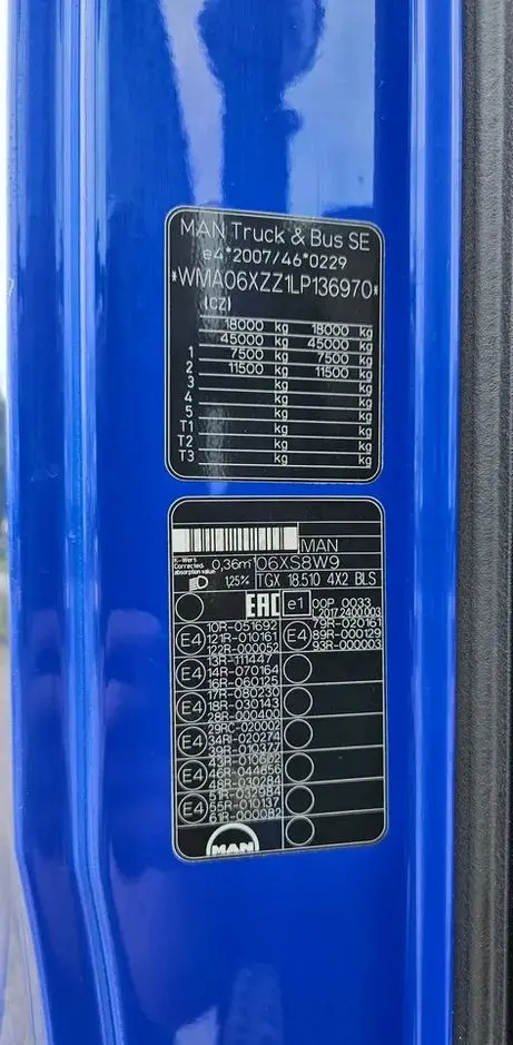 MAN TGX 18.510 XLX / STANDARD / DWA BAKI / KLIMA POSTOJOWA 