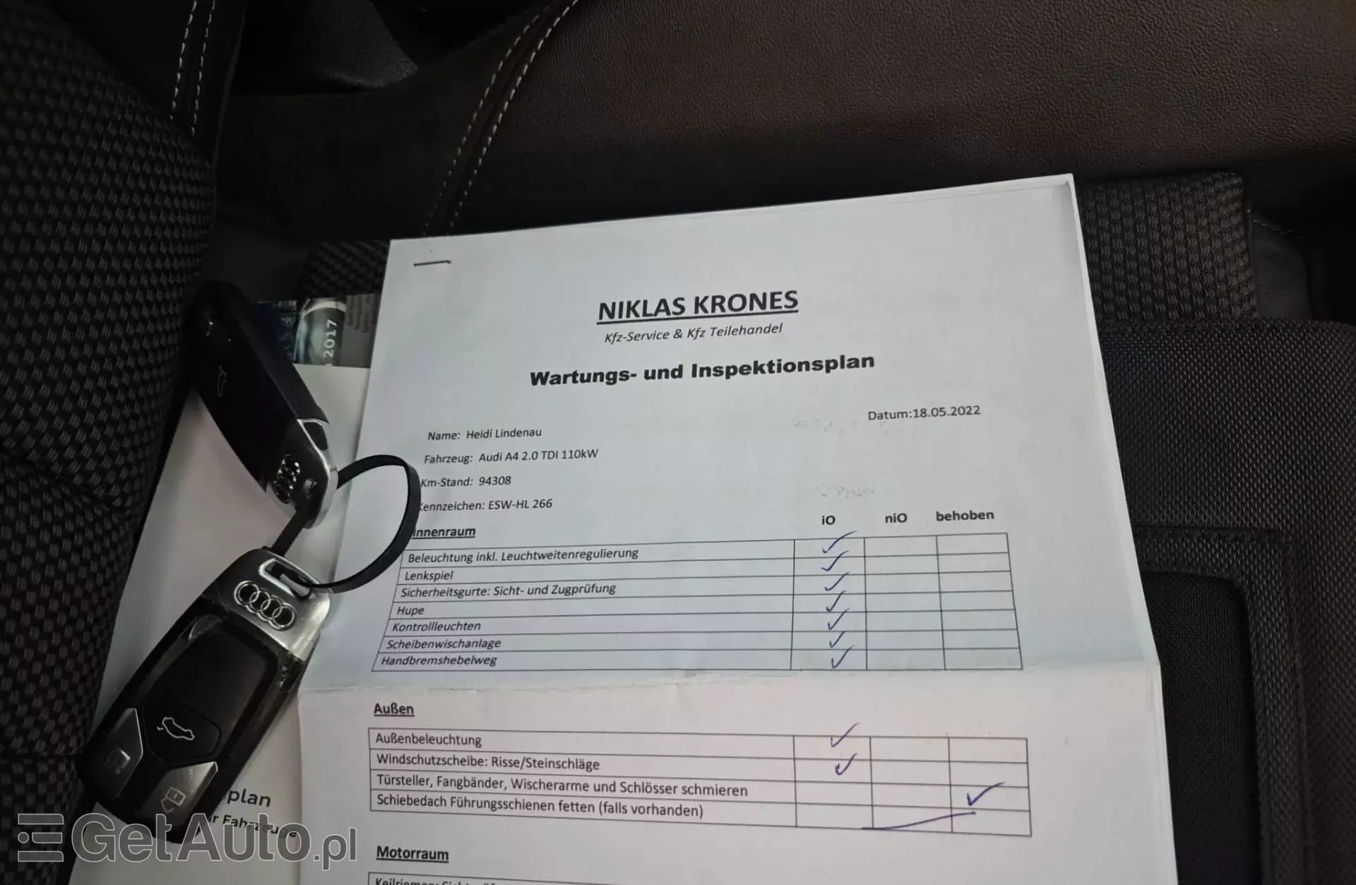 AUDI A4 2.0 TDI ultra (150 KM)