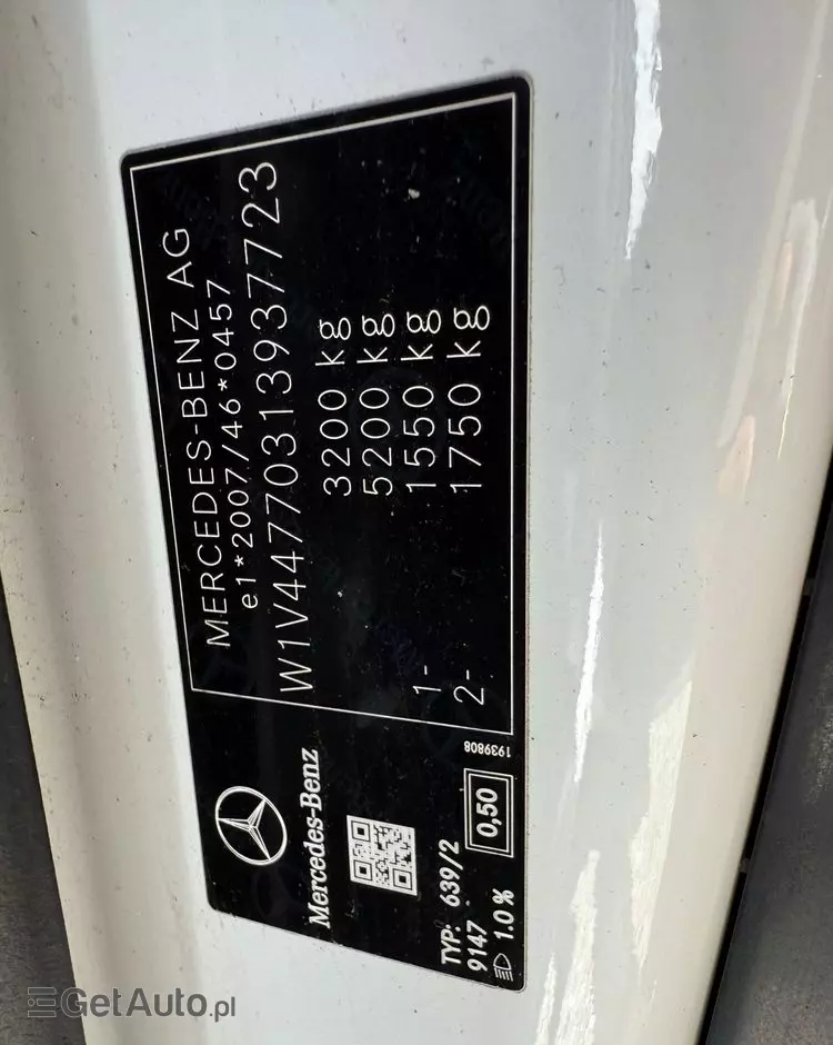 MERCEDES-BENZ Vito Tourer 114 CDI L3 Pro 9G-Tronic 447.705