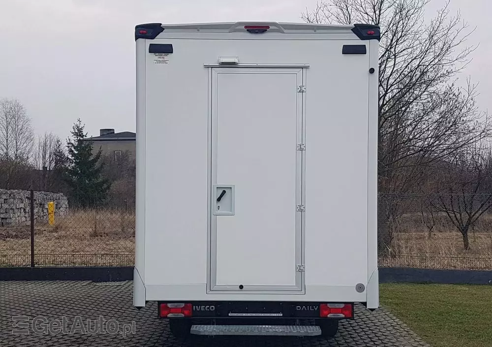 IVECO DAILY KONTENER NISKOPODŁOGOWY 4,43x2,23x2,42 SKLEP BAR FOODTRUCK KAMPER KLIMA 
