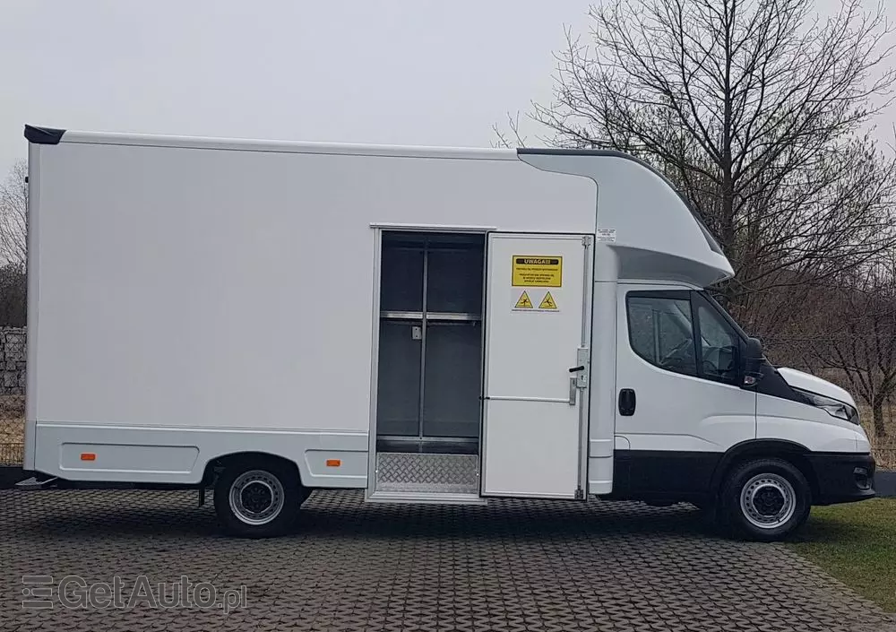 IVECO DAILY KONTENER NISKOPODŁOGOWY 4,43x2,23x2,42 SKLEP BAR FOODTRUCK KAMPER KLIMA 