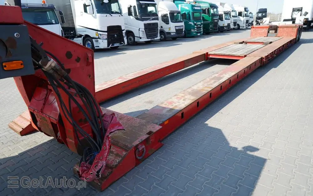 NOOTEBOOM NISKOPODWOZIE / ROZPINANA / TIEFBETT / ROZCIĄGANA / LAWETA / 19,5 M / DMC:  55 TON / 