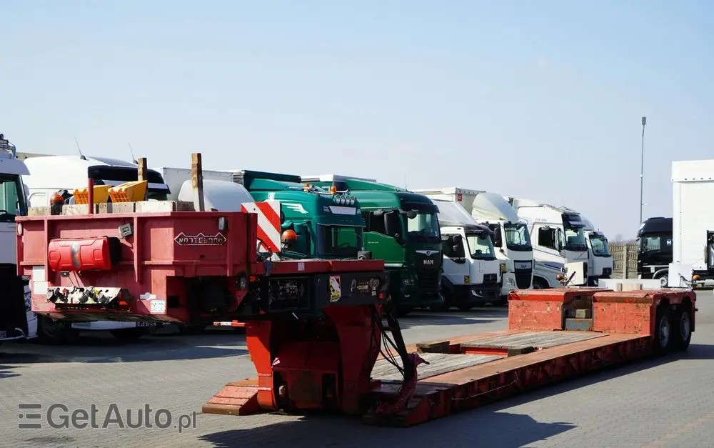 NOOTEBOOM NISKOPODWOZIE / ROZPINANA / TIEFBETT / ROZCIĄGANA / LAWETA / 19,5 M / DMC:  55 TON / 