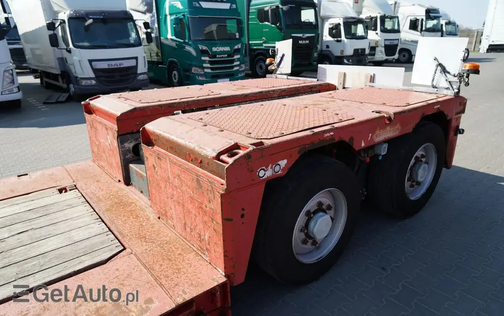 NOOTEBOOM NISKOPODWOZIE / ROZPINANA / TIEFBETT / ROZCIĄGANA / LAWETA / 19,5 M / DMC:  55 TON / 