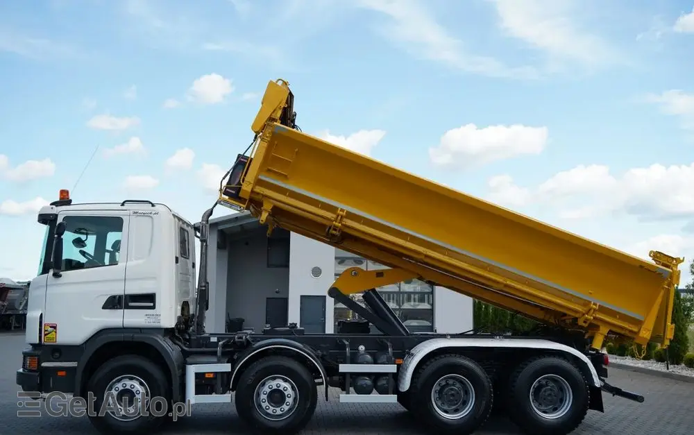 SCANIA G 400 / 8x4 / WYWROTKA 2 STRONNA  / HYDROBURTA /  BORDMATIC / MANUAL 