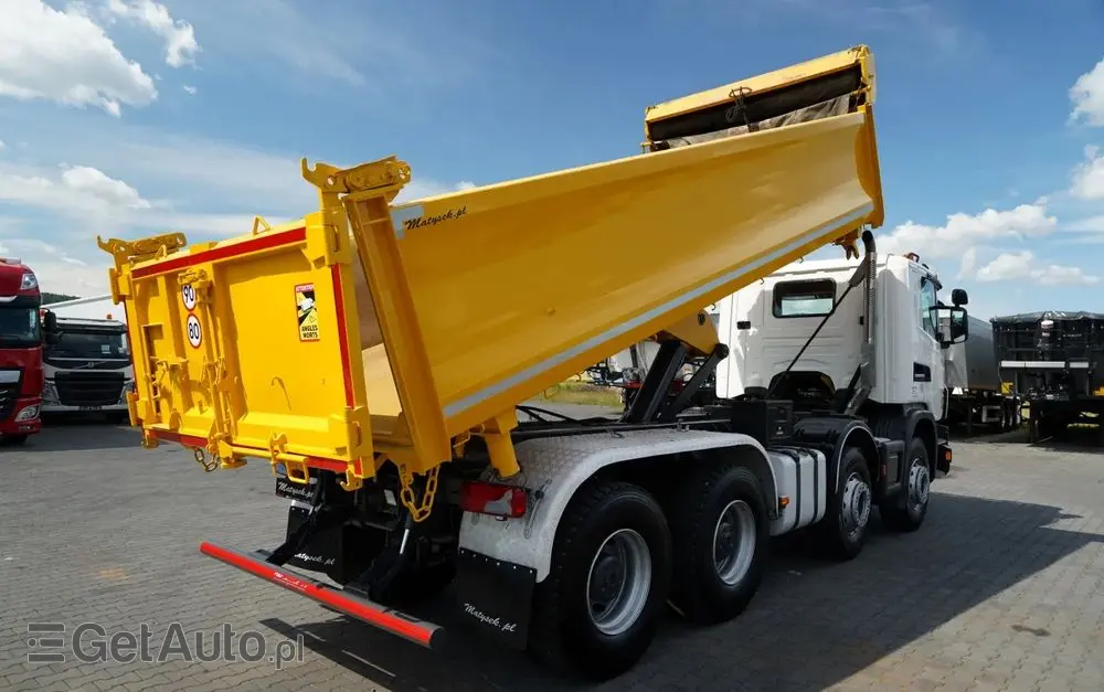 SCANIA G 400 / 8x4 / WYWROTKA 2 STRONNA  / HYDROBURTA /  BORDMATIC / MANUAL 