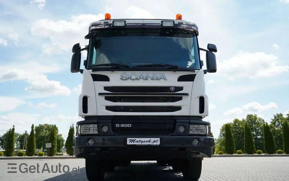 SCANIA G 400 / 8x4 / WYWROTKA 2 STRONNA  / HYDROBURTA /  BORDMATIC / MANUAL 