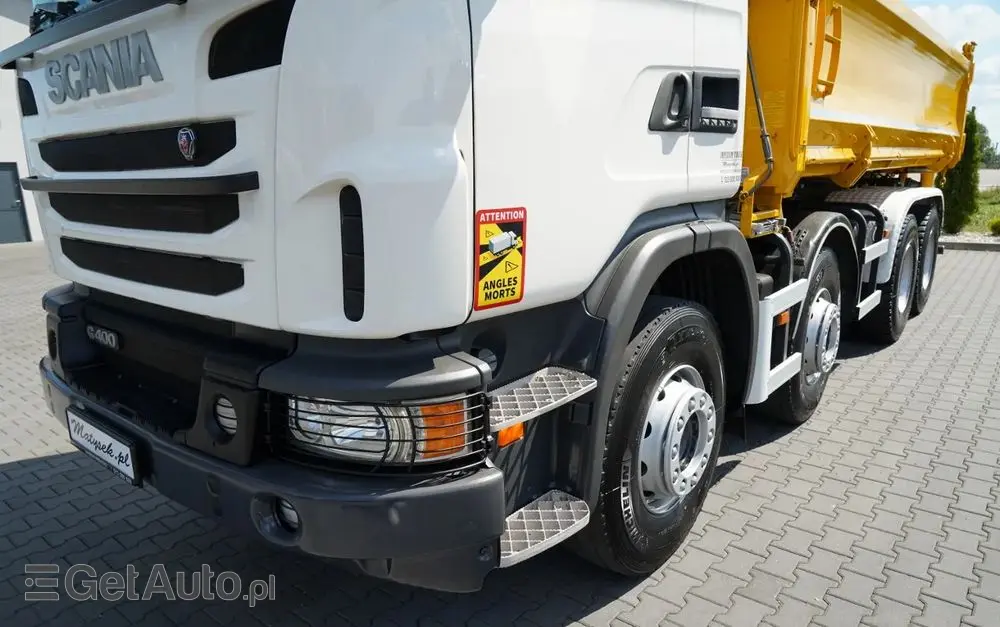 SCANIA G 400 / 8x4 / WYWROTKA 2 STRONNA  / HYDROBURTA /  BORDMATIC / MANUAL 